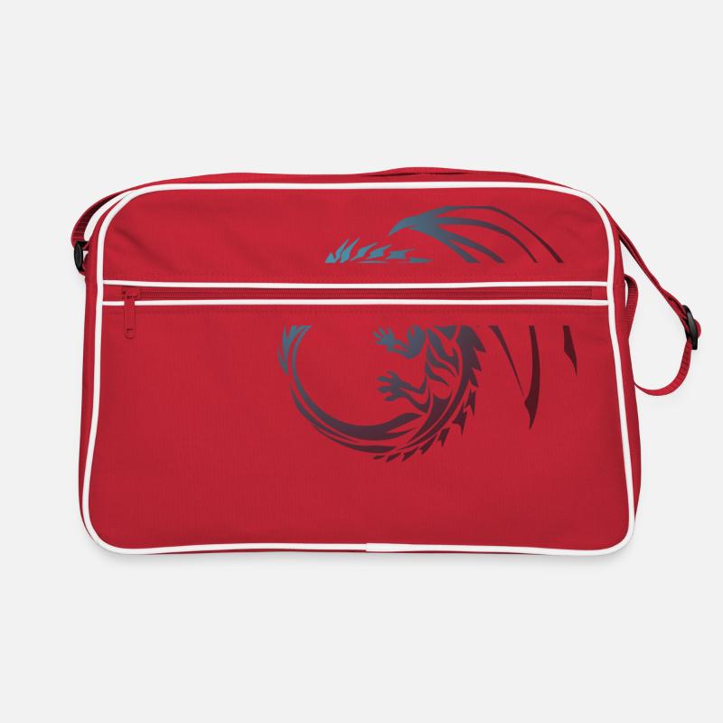 couleur du dragon Sac Retro