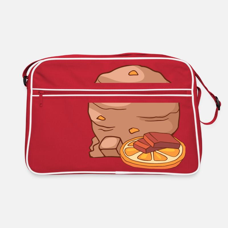 Orangen Eis Speiseeis Eiskrem Eiscreme Kugeleis Retro Tasche
