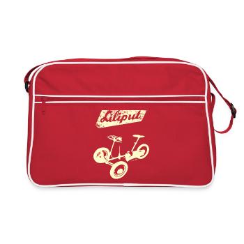 Liliput DDR tricycle jouet Ostalgie T-shirt - Sac Retro - rouge/blanc - Devant