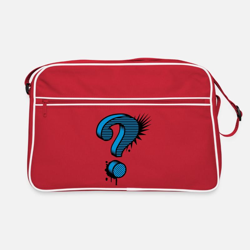 Un point d'interrogation graffiti Sac Retro