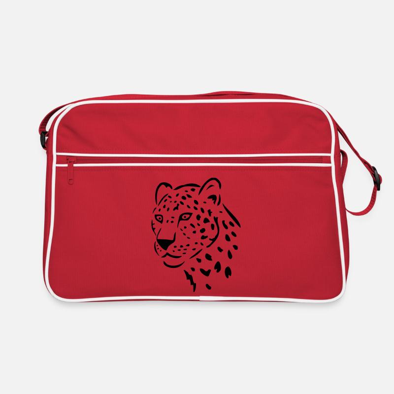 leopard raubkatze Retro Tasche