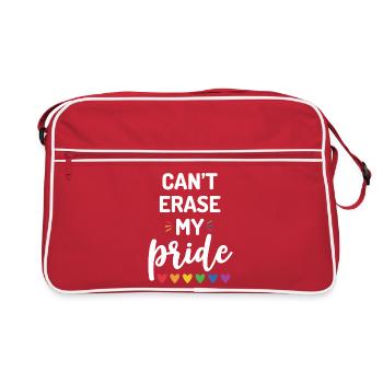 Impossible d’effacer ma fierté - Sac Retro - rouge/blanc - Devant