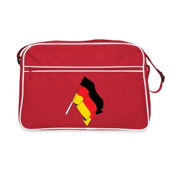 Drapeau de l’Allemagne - Sac Retro - rouge/blanc - Devant