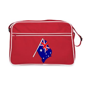Drapeau de l’Australie - Sac Retro - rouge/blanc - Devant