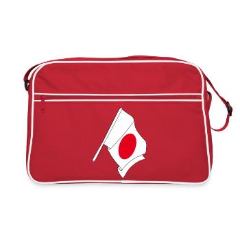 Drapeau du Japon, drapeau japonais - Sac Retro - rouge/blanc - Devant