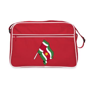Drapeau du Suriname - Sac Retro - rouge/blanc - Devant
