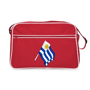 Drapeau de l’Uruguay - Sac Retro - rouge/blanc - Devant