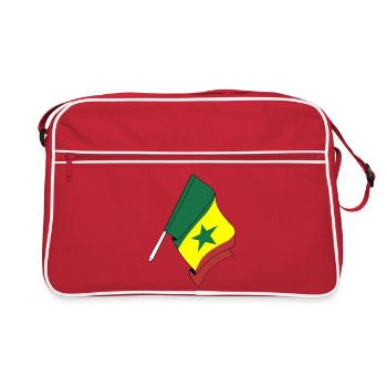 Drapeau du Sénégal - Sac Retro - rouge/blanc - Devant