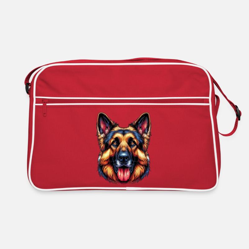 Deutscher Schäferhund Retro Tasche