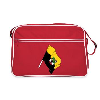 Flagge von Sachsen-Anhalt - Retro Tasche - Rot/Weiß - Vorne