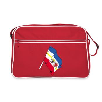 Drapeau Mecklembourg-Poméranie-Occidentale - Sac Retro - rouge/blanc - Devant