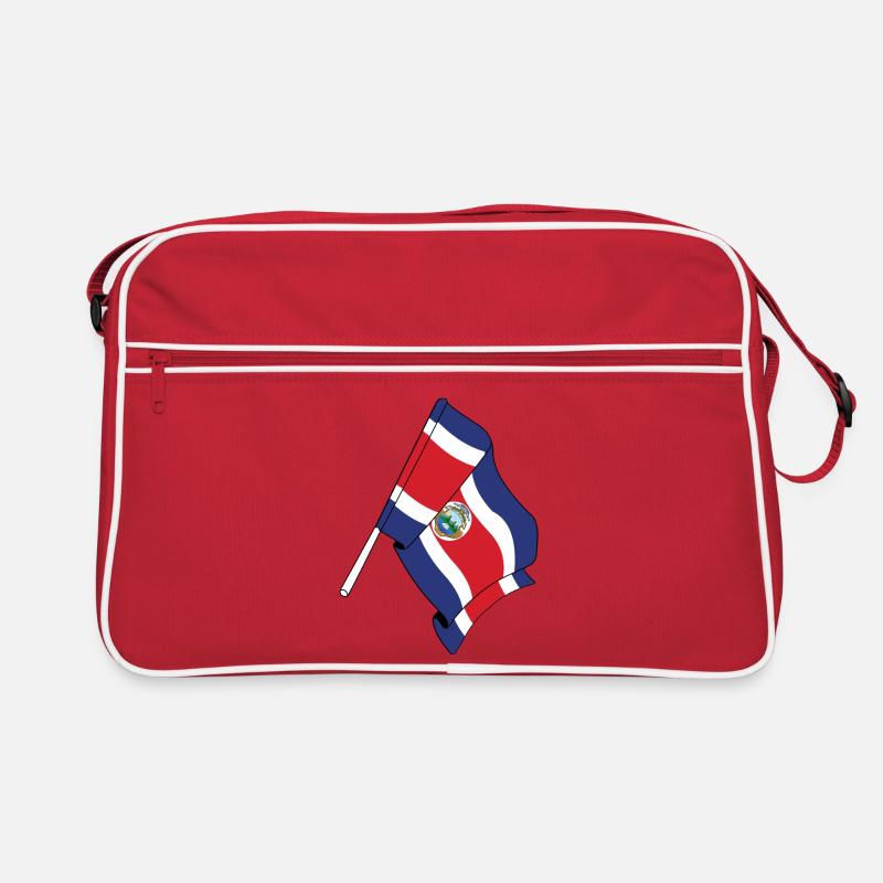 Flagge Costa Rica Retro Tasche