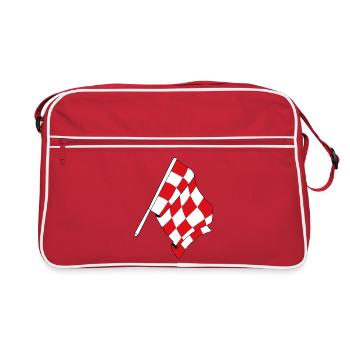 Flag of the province of North Brabant - Retro Bag - red/white - Front