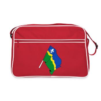 Flag of the province of Flevoland - Retro Bag - red/white - Front