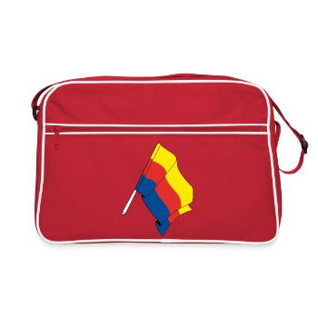 Flag of the province of North Holland - Retro Bag - red/white - Front