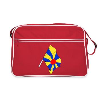 Drapeau Flandre occidentale Belgique - Sac Retro - rouge/blanc - Devant