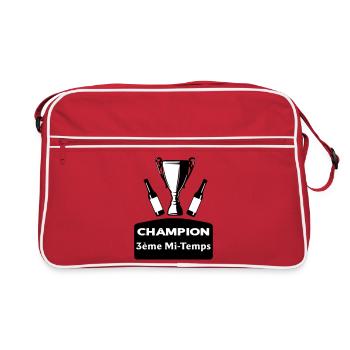 Champion 3ème mi-temps - Sac Retro - rouge/blanc - Devant
