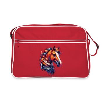 Cheval - Sac Retro - rouge/blanc - Devant