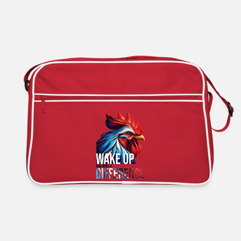 WAKE UP AND MAKE A DIFFERENCE Retro Bag