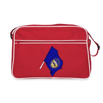 Flagge von Nebraska - Retro Tasche - Rot/Weiß - Vorne