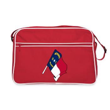Drapeau de la Caroline du Nord - Sac Retro - rouge/blanc - Devant