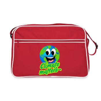 CLIMATE MATTERS - Retro Bag - red/white - Front