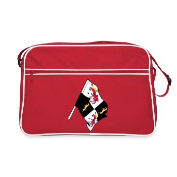 Gävleborg, Sweden – Proud of the flag - Retro Bag - red/white - Front