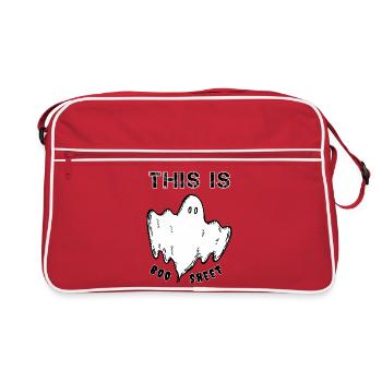 This is a boosheet - Retro Bag - red/white - Front