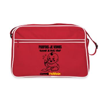 Sometimes I vomit like Godfather - Retro Bag - red/white - Front