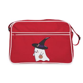 Sweet Ghost – Halloween Kawaii 🎃👻 - Sac Retro - rouge/blanc - Devant