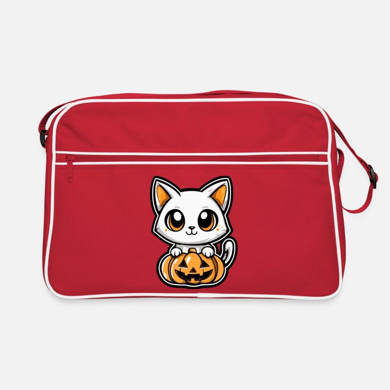 Chat Halloween Chat Bande dessinée Sac Retro