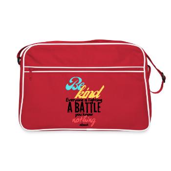 Soyez gentil - Sac Retro - rouge/blanc - Devant