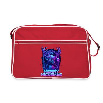 Christmas Reindeer Rudolph Red Nose Cute Gift - Retro Bag - red/white - Front