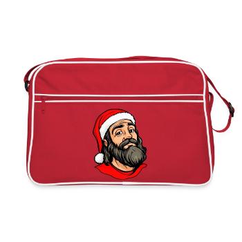 Jesu Weihnachten / Jesus - Retro Tasche - Rot/Weiß - Vorne