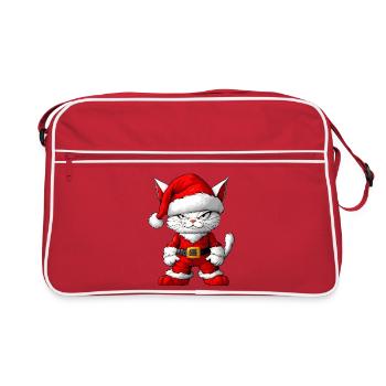 Chat de Noël - Sac Retro - rouge/blanc - Devant