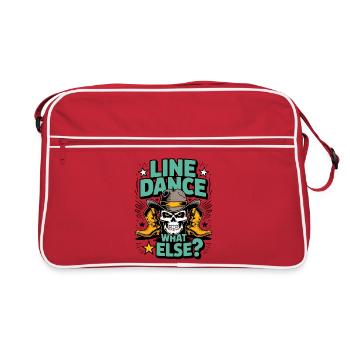 Line Dance Skull Western Boots - Retro Bag - red/white - Front