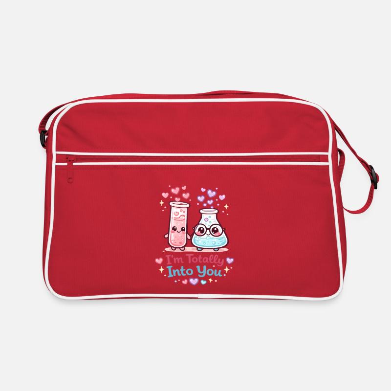 Ich stehe total auf euch Beaker Duo Retro Tasche