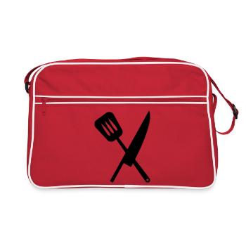 Chef - Kitchen - Cook - Retro Bag - red/white - Front