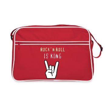 Rock_n_Roll_is_King - Sac Retro - rouge/blanc - Devant