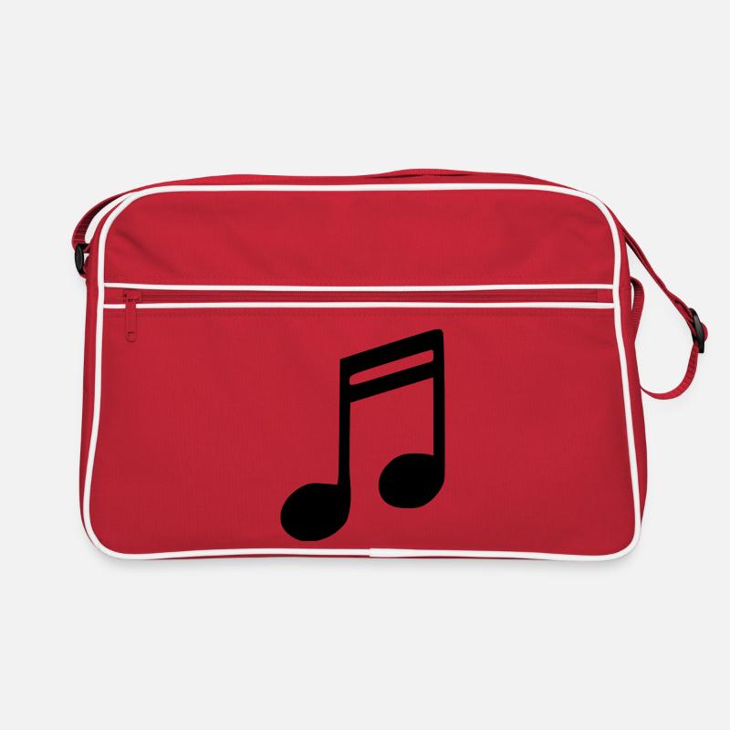 Music Note Music Note Black Retro Bag