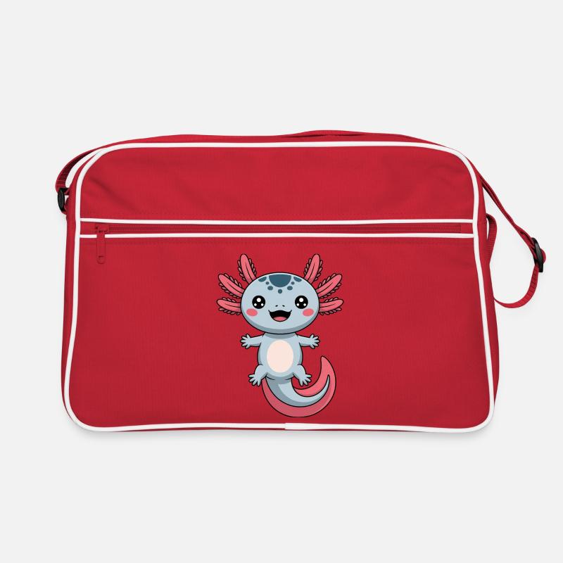 Axolotl Süß Comic Retro Tasche
