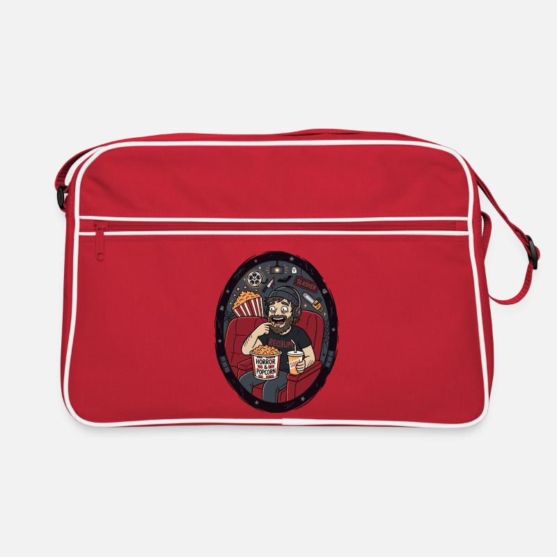 Horror Popcorn Kino Abend Humor Retro Tasche