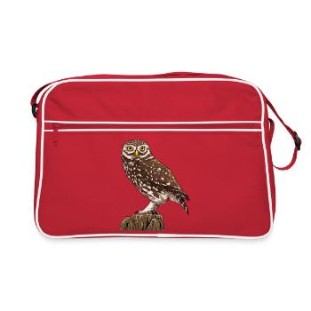 Little Owl - Retro Tasche - Rot/Weiß - Vorne