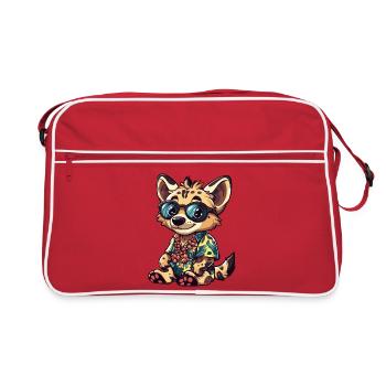 Hyena Comic Vacation - Retro Bag - red/white - Front