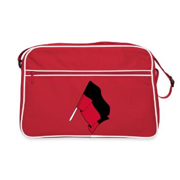 Fière de Nimègue – Drapeau de Nimègue - Sac Retro - rouge/blanc - Devant