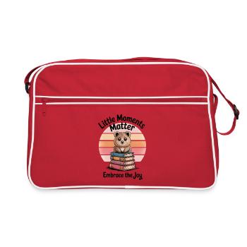 Kuoka lit des livres : Small Moments - Sac Retro - rouge/blanc - Devant