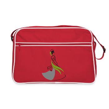 SERBSKA NJEWJESTA - Retro Bag - red/white - Front
