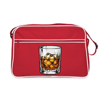 Verre à whisky avec illustration rétro de glace - Sac Retro - rouge/blanc - Devant