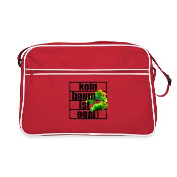 No tree does not matter Climate protection Climate change Climate - Retro Bag - red/white - Front