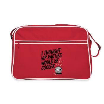 Je pensais que les soirées VIP seraient plus cool Ironie VIP - Sac Retro - rouge/blanc - Devant